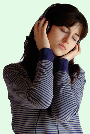 girl listening